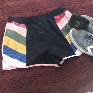 Black athletic shorts